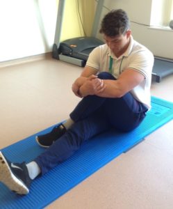 The gluteal stretch for herniated disc pain relief