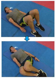 knee rolls is a good exercise for sciatica relief